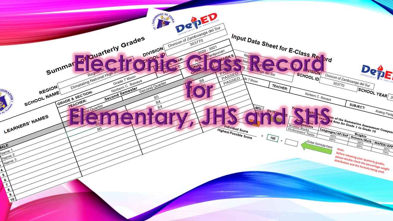 Read more about the article New E-Class Record + MasteryMELC for SY 2020-2021 Download for FREE
